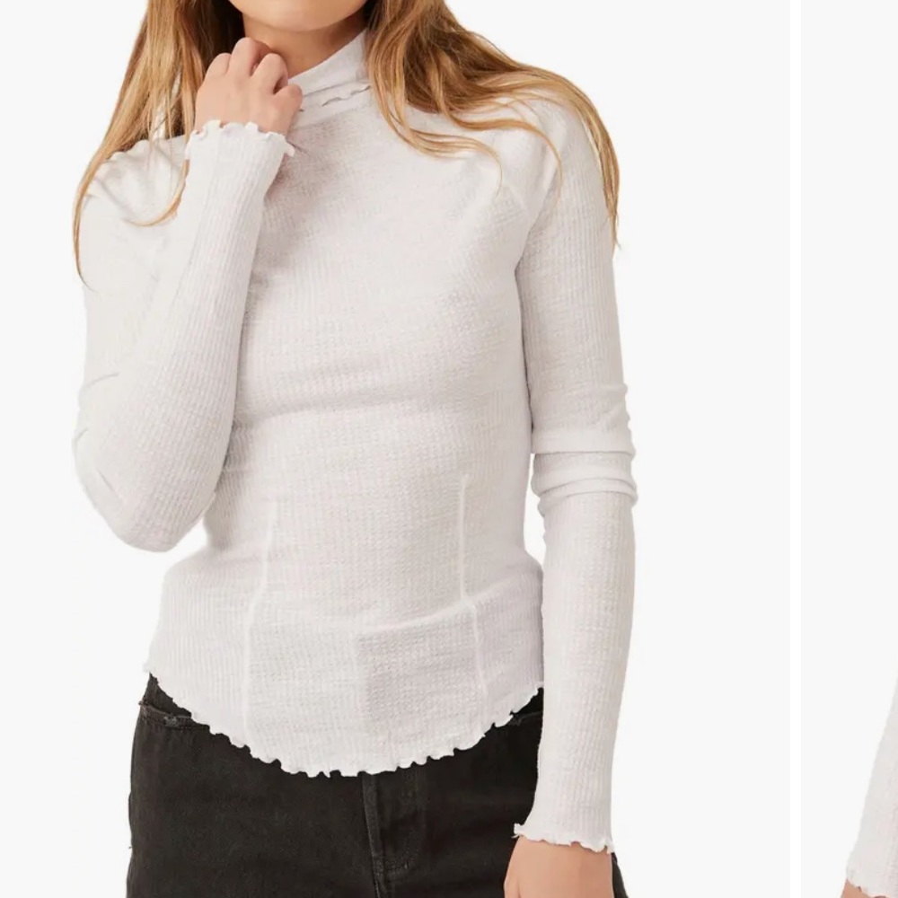Free People Make It Easy Turtleneck Thermal Top